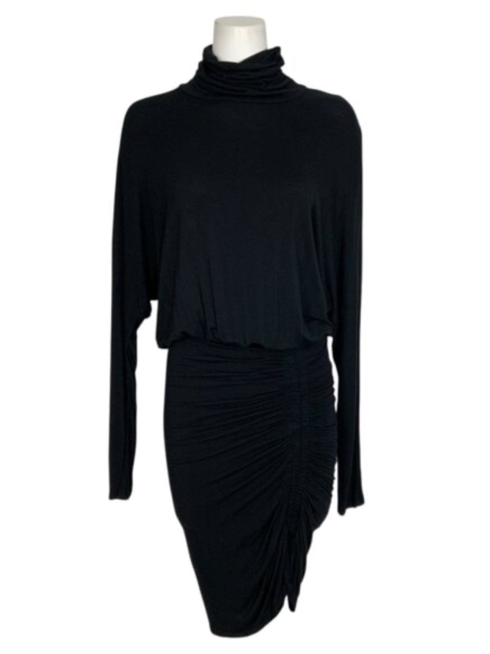 Veronica Beard Jeans Manda Dress M Black Turtleneck - Picture 8 of 9